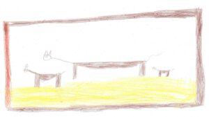 Rinder Kinder Kälbchen mit Kuh